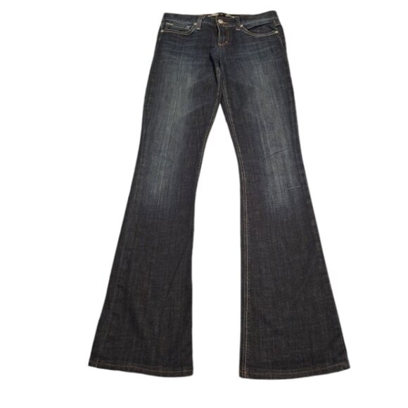 Joe's Rocker Flare Jeans Women's Dark Ryder Wash Retro Cute Y2K Blue Size 27 - Picture 3 of 11